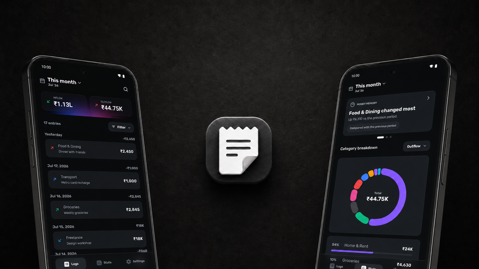 JotWell: Private Android app for everyday money
